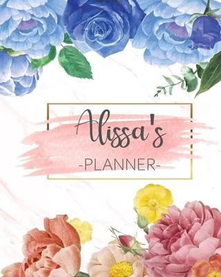 Alissa’’s Planner: Monthly Planner 3 Years January - December 2020-2022 - Monthly View - Calendar Views Floral Cover - Sunday start
