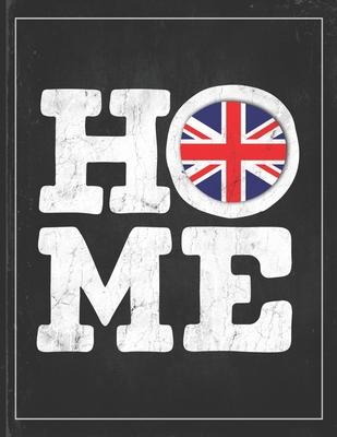 Home: Great Britain Flag Planner for British Coworker Friend from London Undated Planner Daily Weekly Monthly Calendar Organ