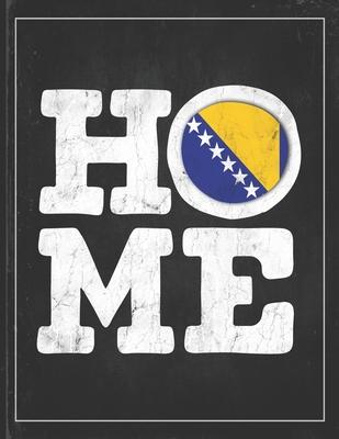 Home: Bosnia & Herzegovina Flag Planner for Bosnian, Herzegovinian Coworker Friend from Sarajevo Undated Planner Daily Weekl