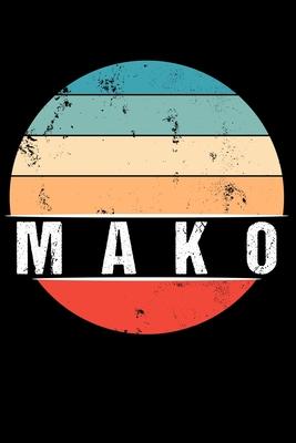 Mako: 100 Pages 6 ’’x 9’’ -Dot Graph Paper Journal Manuscript - Planner - Scratchbook - Diary