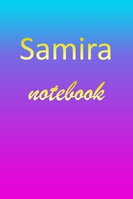Samira: Blank Notebook - Wide Ruled Lined Paper Notepad - Writing Pad Practice Journal - Custom Personalized First Name Initia