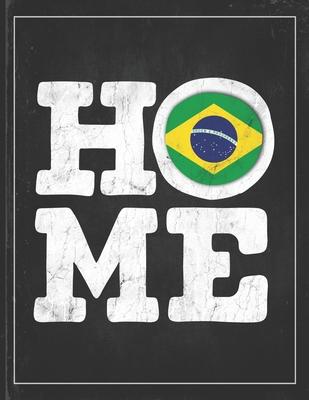 Home: Brazil Flag Planner for Brazilian Coworker Friend from Brasilia Undated Planner Daily Weekly Monthly Calendar Organize