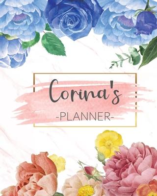 Corina’’s Planner: Monthly Planner 3 Years January - December 2020-2022 - Monthly View - Calendar Views Floral Cover - Sunday start
