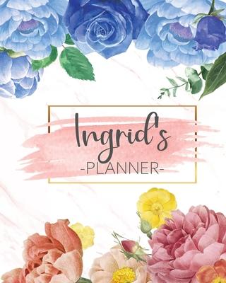 Ingrid’’s Planner: Monthly Planner 3 Years January - December 2020-2022 - Monthly View - Calendar Views Floral Cover - Sunday start