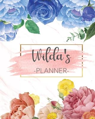 Wilda’’s Planner: Monthly Planner 3 Years January - December 2020-2022 - Monthly View - Calendar Views Floral Cover - Sunday start