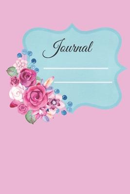 Journal: Pink Floral Notebook Journal / 6x9 Journal / Flower Lover Gift / Gift Journal for Women