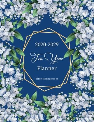 2020-2029 Ten Year Planner: 10 Year Monthly Calendar Organizer Notebook - Monthly Schedule Journal - Agenda Appointment Event Planning Personal Ti