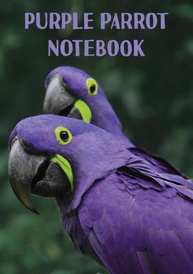 Purple Parrot A5 Lined Notebook