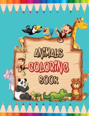 Animals Coloring Book: Elegant Design Animal Coloring Books for Adults Relaxation Men, Women, Girls, & Boys, Cute Animals Activity Book for C
