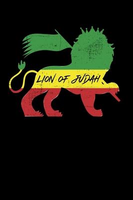 Lion Of Judah: Gift idea for reggae lovers and jamaican music addicts. 6 x 9 inches - 100 pages