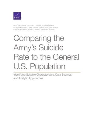 Comparing the Army’’s Suicide Rate to the General U.S. Population: Identifying Suitable Characteristics, Data Sources, and Analytic Approaches