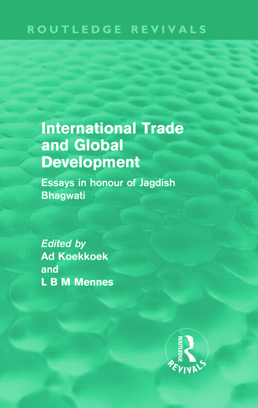 International Trade and Global Development (Routledge Revivals): Essays in honour of Jagdish Bhagwati