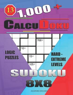 1,000 + Calcudoku sudoku 8x8: Logic puzzles hard - extreme levels