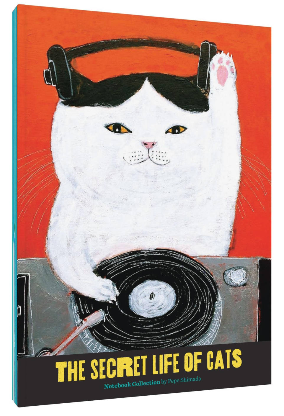 The Secret Life of Cats Notebook Collection: (funny Kitty Portrait Journals by Japanese Artist, 3 Blank Notebooks with Cute and Weird Cat Illustration