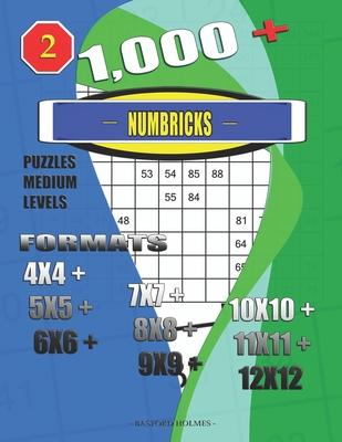 1,000 + Numbricks puzzles medium levels: Formats 4x4 + 5x5 + 6x6 + 7x7 + 8x8 + 9x9 + 10x10 + 11x11 + 12x12
