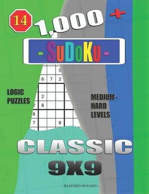 1,000 + Sudoku Classic 9x9: Logic puzzles medium - hard levels