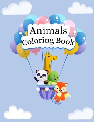 Animals Coloring Book: Unique Design Adult Coloring Books for Men & Women, Stress Relieving Animal Coloring Book for Adults Relaxation While