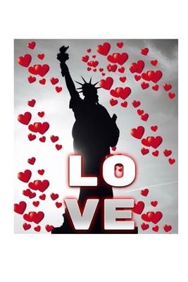Statue Of Liberty Valentine’’s heart creative blank love journal