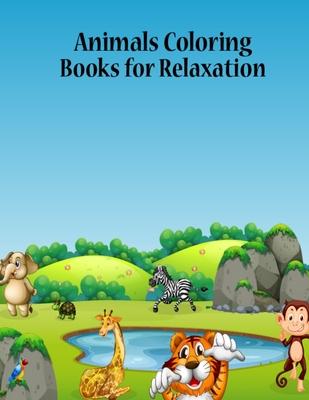 Animals Coloring Books for Relaxation: Stress Relieving Animals Coloring Book for Men & Women - 8.5x11 Inch 50 Pages Cute Animals Activity Book, Uniqu