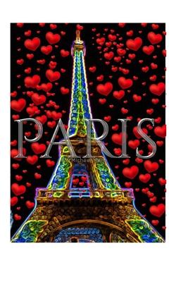 paris neon red hearts Eiffel tower creative blank journal valentine’’s edition