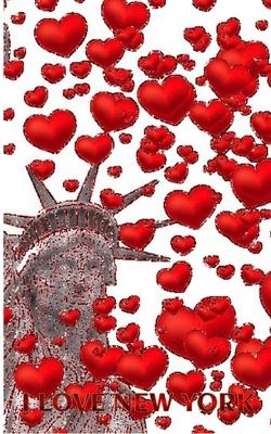 Statue Of liberty I love New York red hearts glitter blank creative Valentine’’s Journal