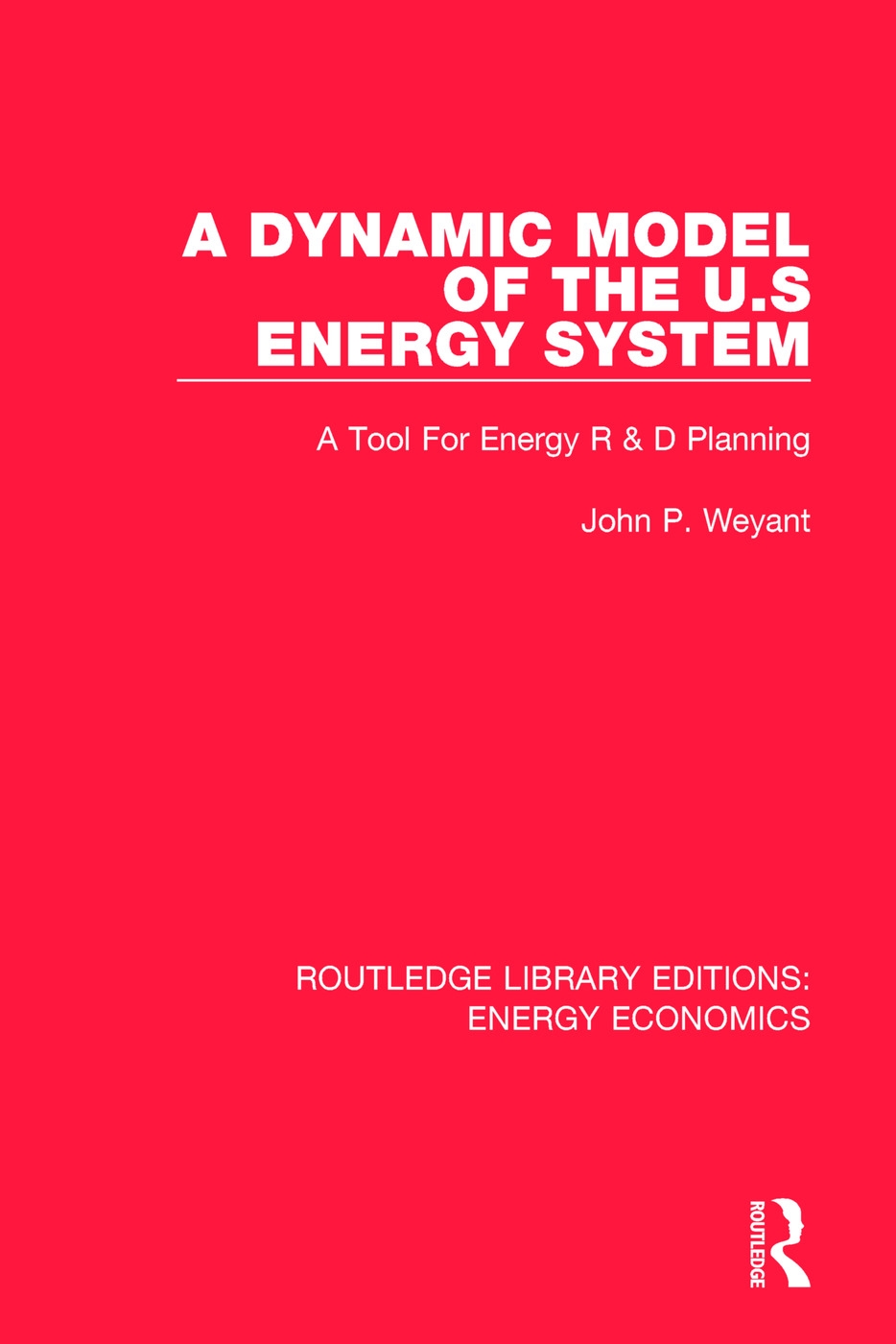 A Dynamic Model of the Us Energy System: A Tool for Energy R & D Planning