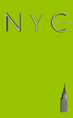 NYC Chrysler building chartruce grid style page notepad Michael Limited edition