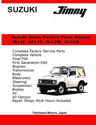Suzuki Jimny English Factory Parts Manual JA12, JA22W Series