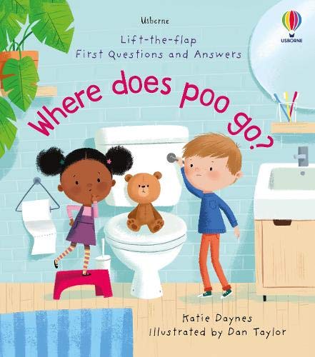 孩子的第一本玩知識翻翻遊戲書(便便大發現)Lift-the-Flap First Questions and Answers Where Does Poo Go?
