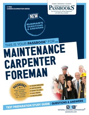 Maintenance Carpenter Foreman