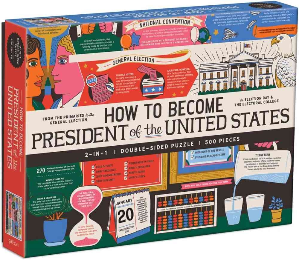 How to Become President of the United States 500 Piece Double-Sided Puzzle