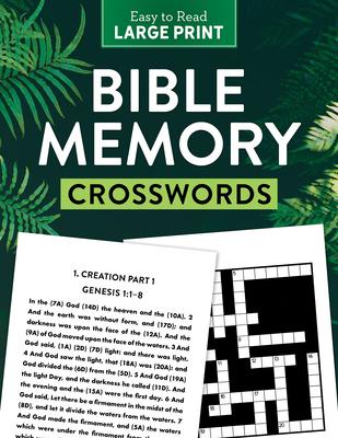 Bible Memory Crosswords Large Print: Dozens of Challenging Puzzles!