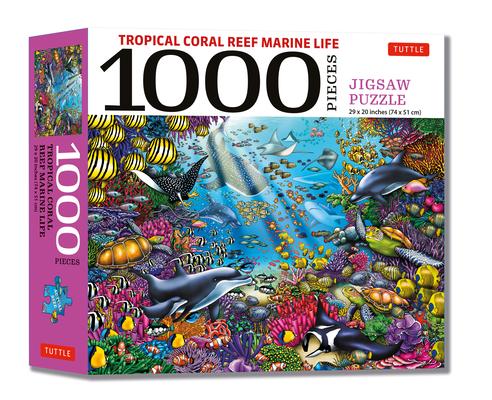 Tropical Coral Reef Marine Life - 1000 Piece Jigsaw Puzzle: Finished Size 29 in X 20 Inch (73.7 X 50.8 CM)