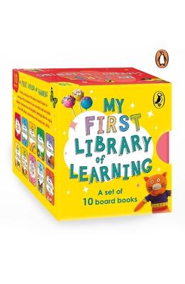 My First Library of Learning: Box Set, Complete Collection of 10 Early Learning Board Books for Super Kids, 0 to 3 Abc, Colours, Opposites, Numbers, A