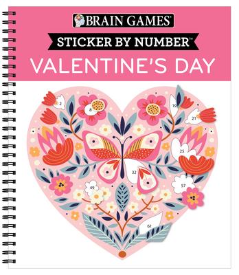 Brain Games - Sticker by Number: Valentine’’s Day