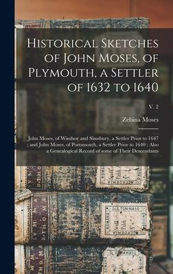 Historical Sketches of John Moses, of Plymouth, a Settler of 1632 to 1640; John Moses, of Windsor and Simsbury, a Settler Prior to 1647; and John Mose