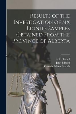 Results of the Investigation of Six Lignite Samples Obtained From the Province of Alberta [microform]