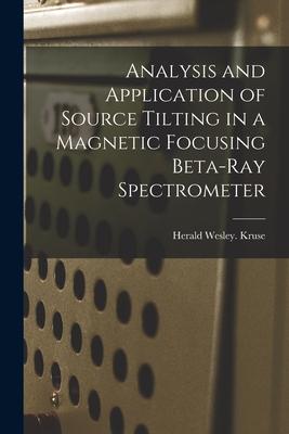 Analysis and Application of Source Tilting in a Magnetic Focusing Beta-ray Spectrometer
