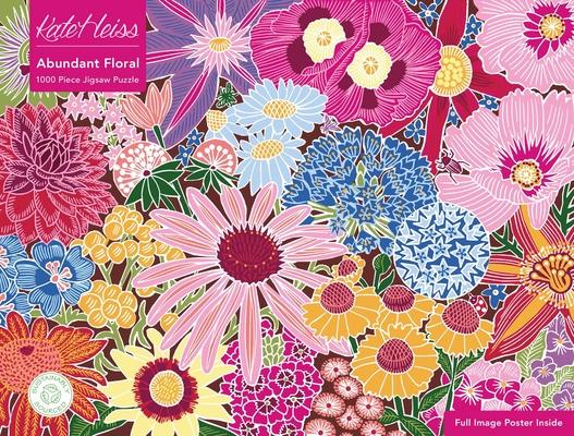 Adult Sustainable Jigsaw Puzzle Kate Heiss: Floral: 1000-Pieces. Ethical, Sustainable, Earth-Friendly