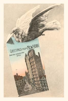 Vintage Journal Greetings from New York City, Carrier Pigeon