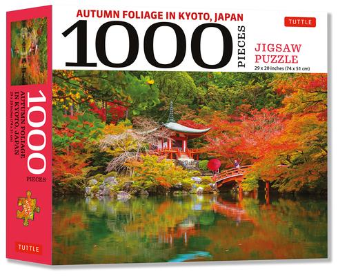 Autumn Foliage in Kyoto, Japan - 1000 Piece Jigsaw Puzzle: Finished Size 29 X 20 (74 X 51 CM)