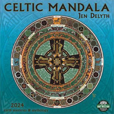 Celtic Mandala 2024 Wall Calendar: Earth Mysteries & Mythology by Jen Delyth