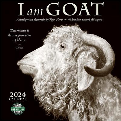 I Am Goat 2024 Wall Calendar: Animal Portrait Photography by Kevin Horan and Wisdom from Nature’s Philosophers