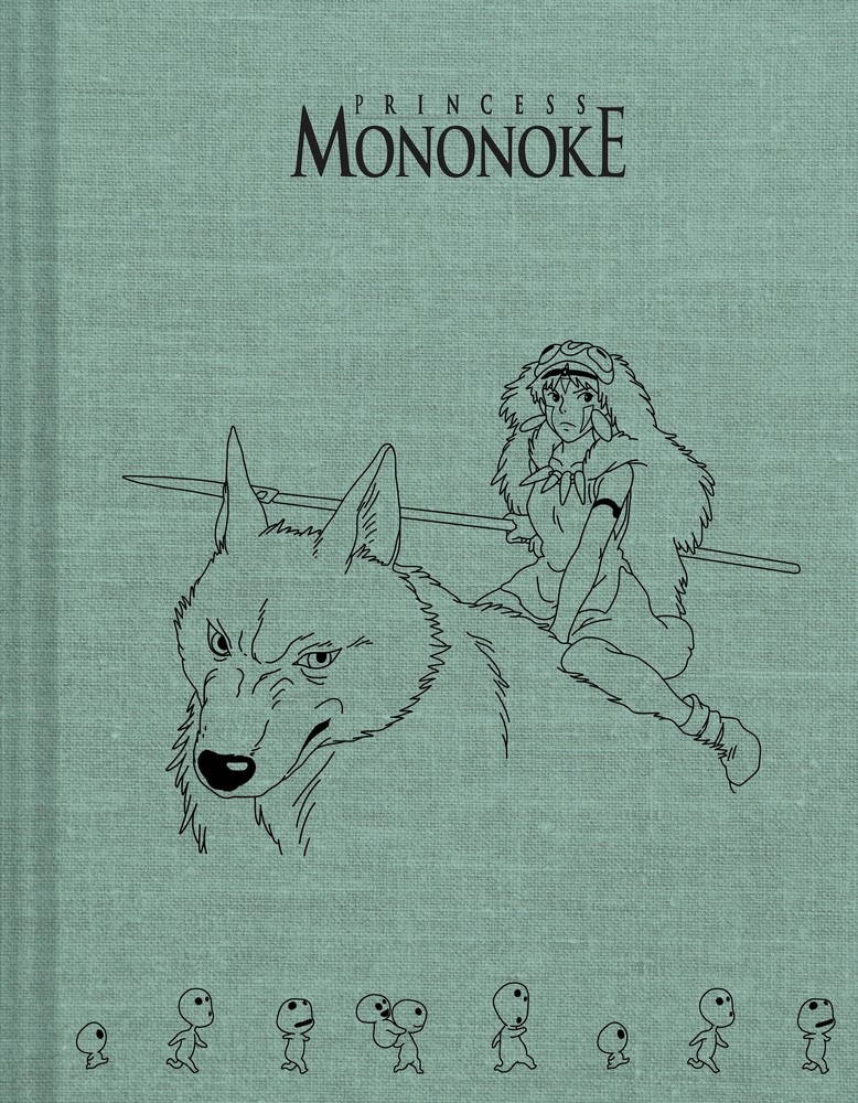 魔法公主：燙印布面空白筆記本/素描本 Princess Mononoke Sketchbook