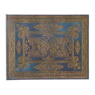 Paperblanks Blue Luxe Luxe Design Guest Book Unlined 144 Pg 120 GSM