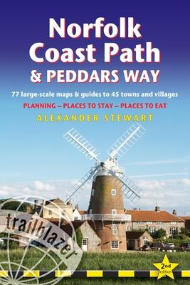 Norfolk Coast Path & Peddars Way: British Walking Guide: 77 Large-Scale Walking Maps (1:20,000) & Guides to 45 Towns & Villages - Planning, Places to