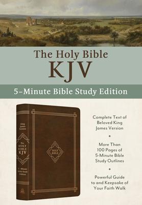The Holy Bible Kjv: 5-Minute Bible Study Edition (Classic Hickory)
