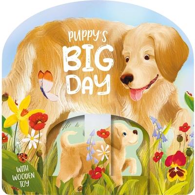 Puppy’s Big Day: Board Book with Wooden Toy Set