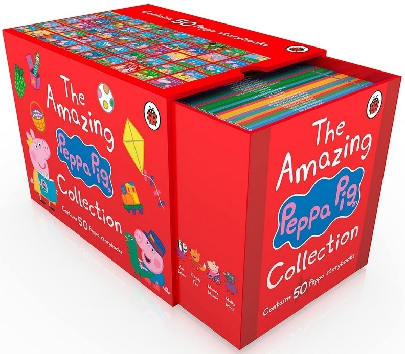 《粉紅豬小妹》超值50本故事套書(紅色書盒)Peppa Pig: The Amazing Collection (1-50 Box) RED