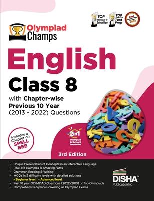 Olympiad Champs English Class 8 with Chapter-wise Previous 10 Year (2013 - 2022) Questions 5th Edition Complete Prep Guide with Theory, PYQs, Past & P